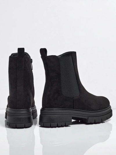 Damen Stiefeletten im Chelsea-Stil aus Öko-Wildleder Lunvor