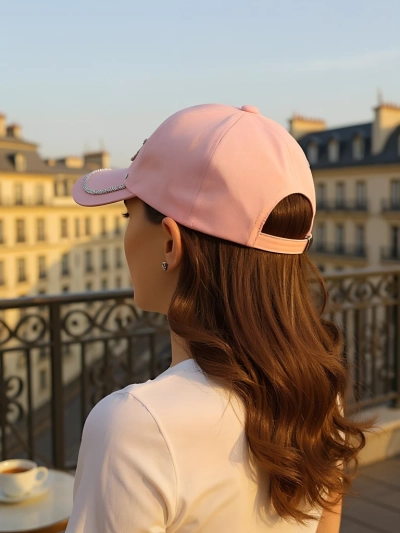 Royalfashion Cap mit Strasssteinen Heart Spark