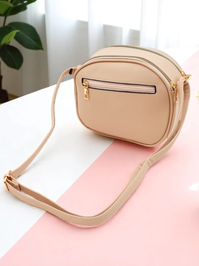 Royalfashion Kleine runde Damenhandtasche aus Ökoleder Riva Circle