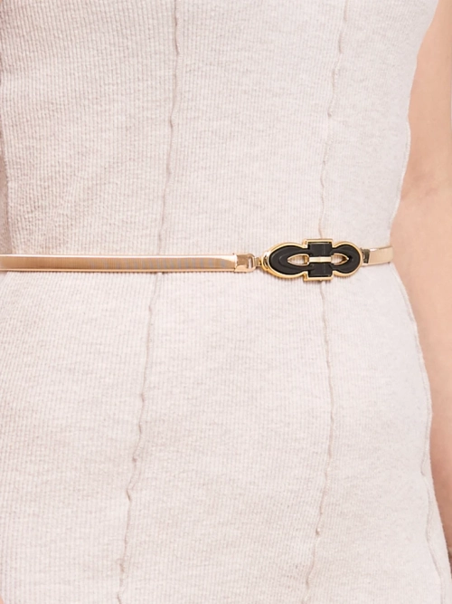 Жіночий золотий металевий пасок Callista – елегантність в італійському стилі