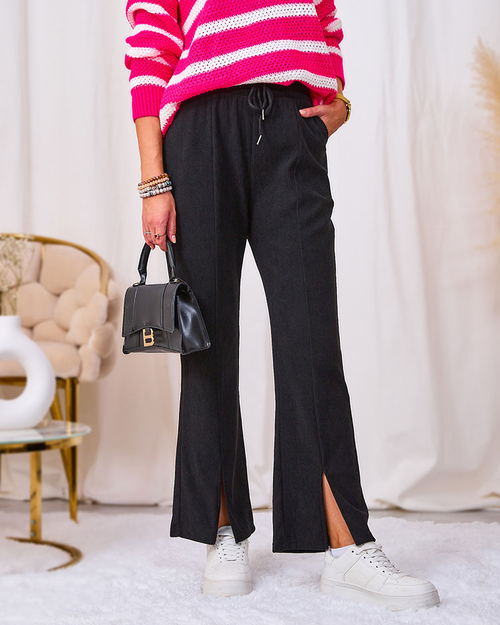 Жіночі вельветові штани Royalfashion Black