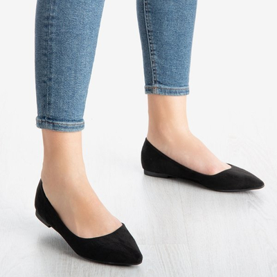 Schwarze Ballettschuhe aus Wildleder für Damen Get Lucky - Footwear 1