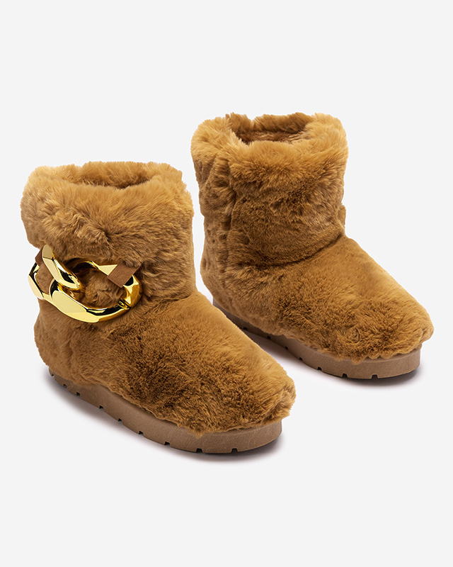 Camel Damen-Schneestiefel mit Pelz Sattopa- Footwear