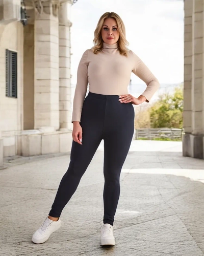 Royalfashion Isolierte Damen-Treggings-Hose PLUS SIZE