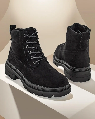 Royalfashion Damen Trapper Stiefel Savbery