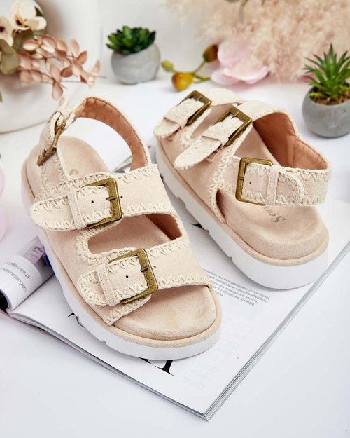 Royalfashion Жіночі босоніжки Lunnay з екозамші