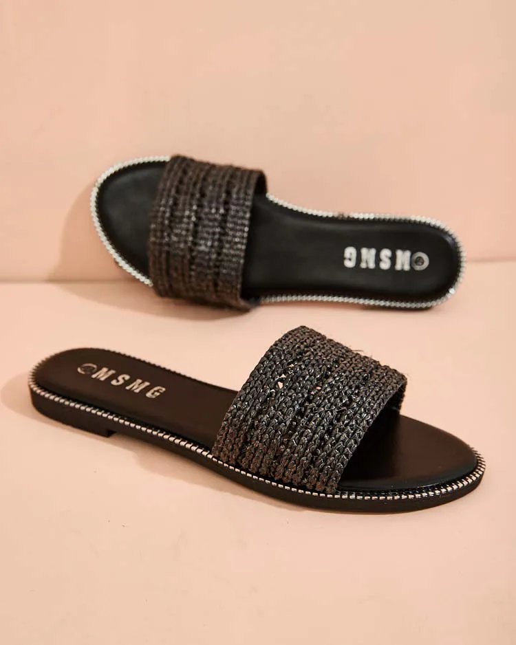 Royalfashion Damen Bofira flache Sohle Flip-Flops