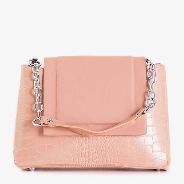 Nackte Damenhandtasche mit Tierprägung - Handtaschen