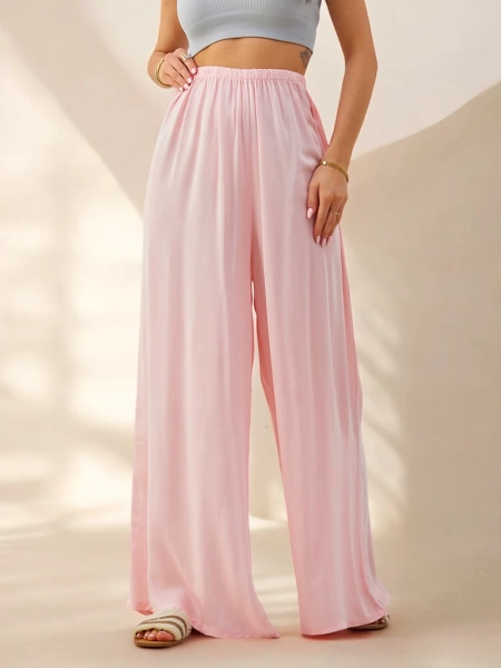 Royalfashion Damen gerade Viskosehose Material