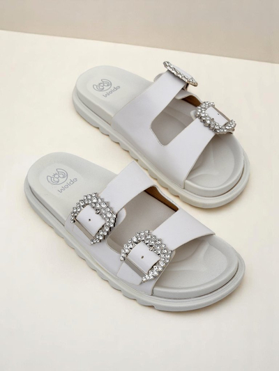 Royalfashion Damen-Slides mit Schnallen Mrs Aurora