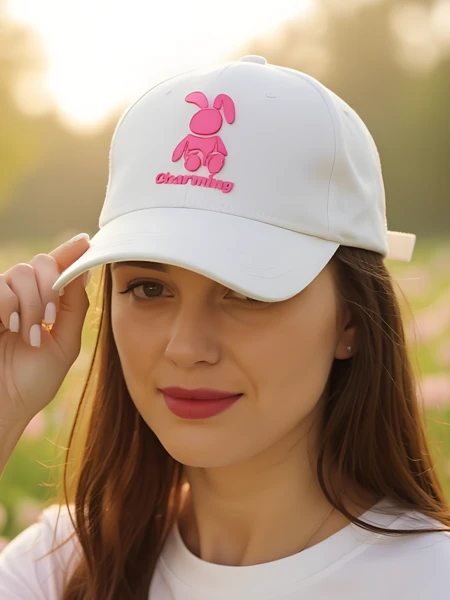 Royalfashion Cap mit Patch Hase Zwinkern