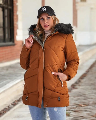 Royalfashion Brown Damen Winterjacke