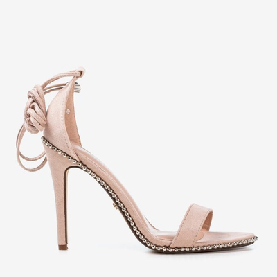 Beigegebundene Sandalen mit hohem Absatz Taya - Footwear