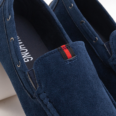 OUTLET Marineblaue Loafer für Herren Hodz-Shoes