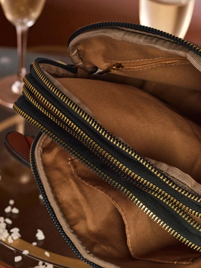 Kleine Damenhandtasche aus Öko-Leder Ebony Glow