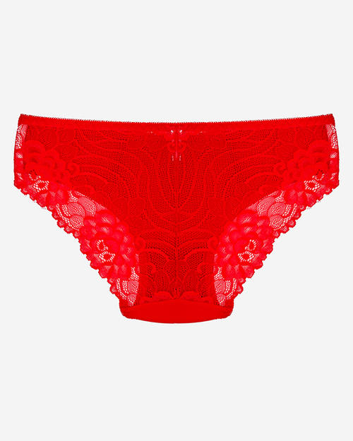 Червоні мереживні трусики жіночі - Нижня білизна