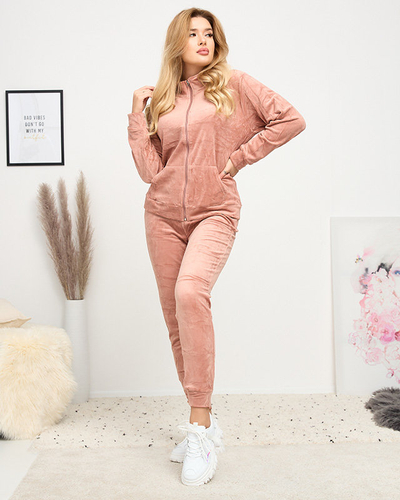 Klassischer isolierter Damen-Trainingsanzug in Rosa - Kleidung