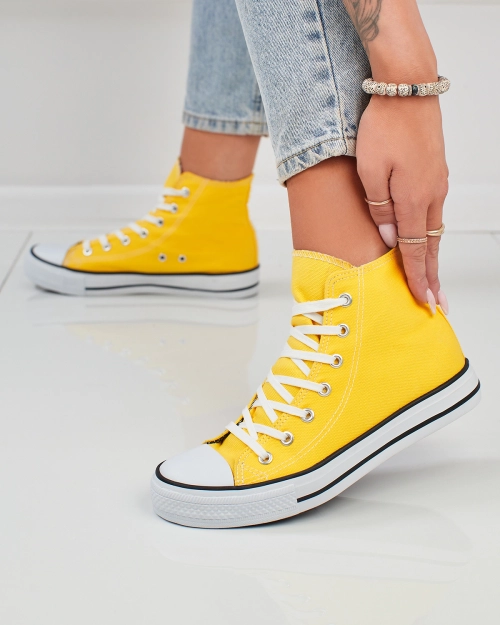 Жіночі високі кеди Royalfashion жовтого кольору Urban Flex