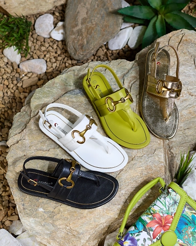 Royalfashion Damen Flip-Flop-Sandalen in grün Imonel