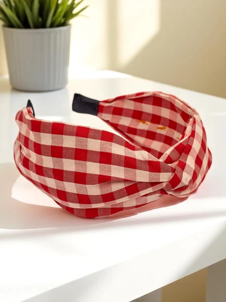 Royalfashion Картатий обруч для волосся Claras