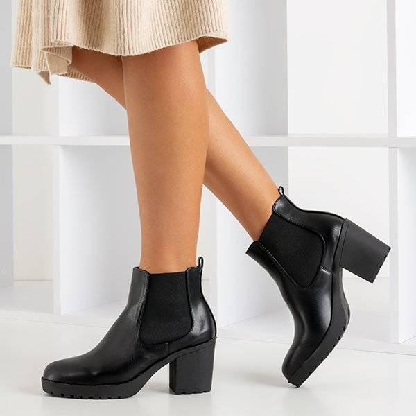 Schwarze Vireek-Stiefeletten für Damen - Schuhe