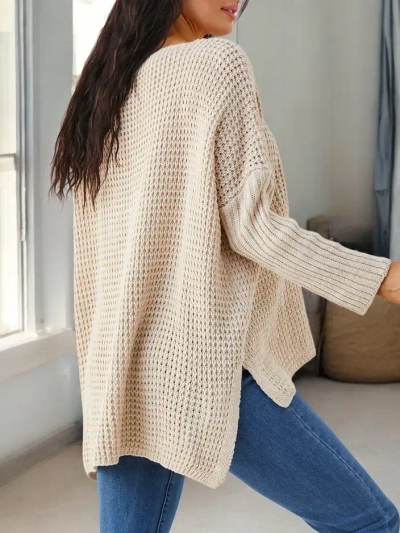 Royalfashion Damen Acryl Strickpullover mit Texten