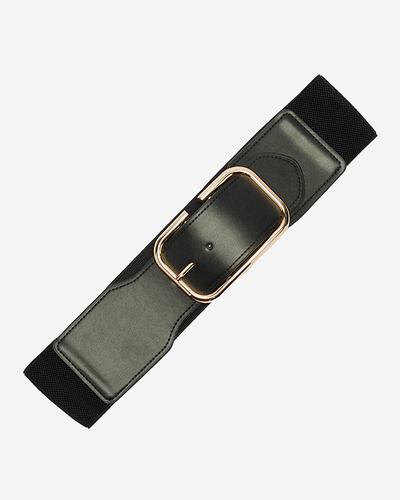 Жіночий чорний широкий еластичний ремінь - Аксесуари