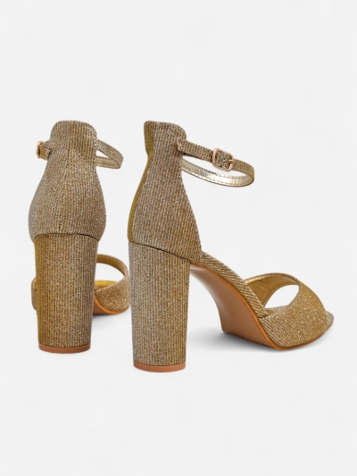 Royalfashion Glitzer Damen-Sandalen Rokates