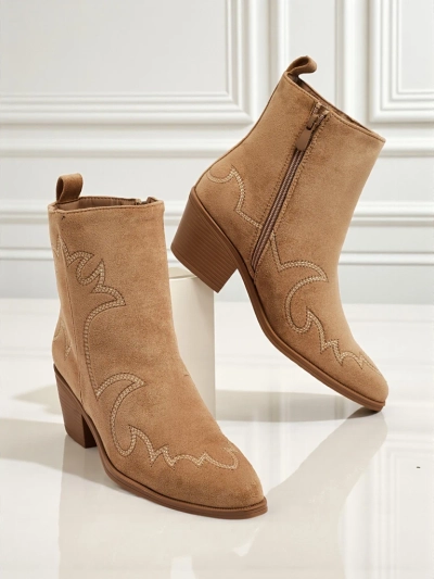 Velvet Ash Damen Cowboystiefel – mit Absatz