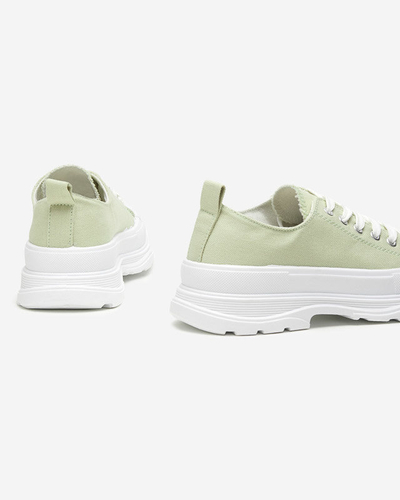 OUTLET Grüne Sportschuhe für Damen Cresoma - Schuhe