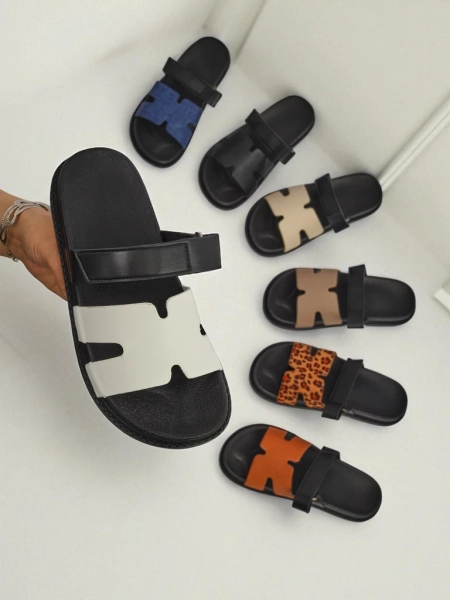 Royalfashion Damen Sandalen aus Öko-Leder FlexiComfi