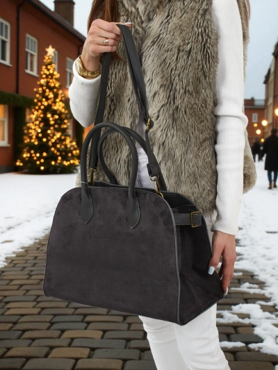 Damen Shopper Handtasche Öko-Wildleder Dorelle