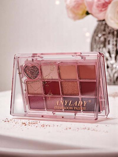 Palette mit 12 Lidschatten Ruby Glamour