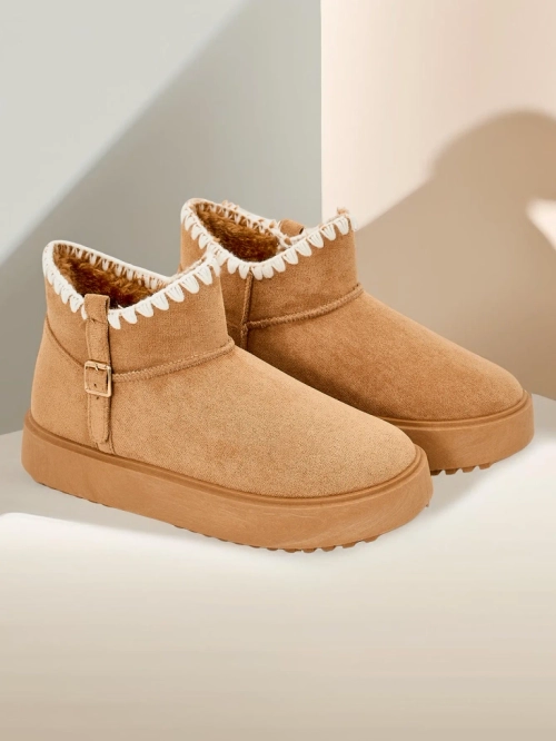 Royalfashion Короткие женские снежные сапоги стиля ботильонов Ewioz