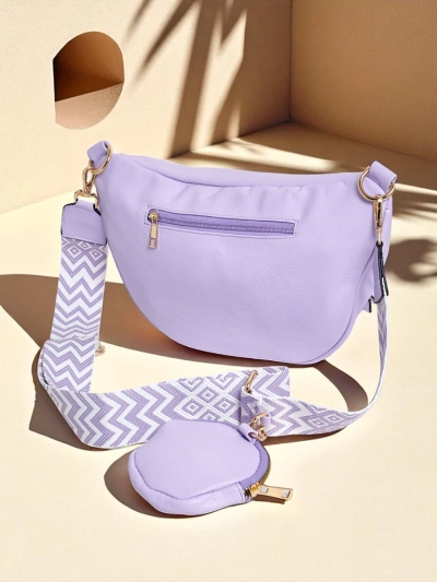 Royalfashion Halbkreisförmige kleine Damenhandtasche aus Öko-Leder Velia Cuve