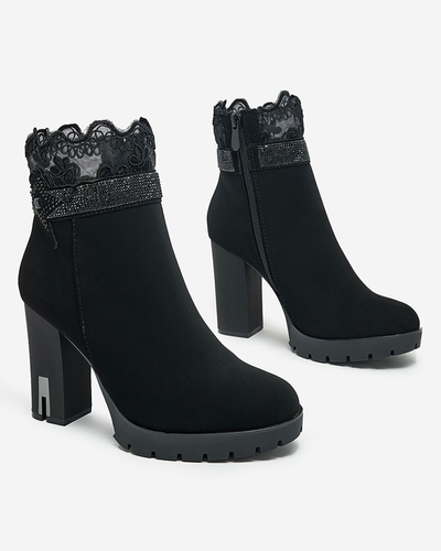 Royalfashion Women's Leroleda Decorated Stiletto Boots