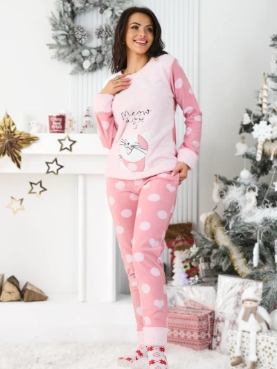 Royalfashion Damenpyjamas mit einem Kätzchen