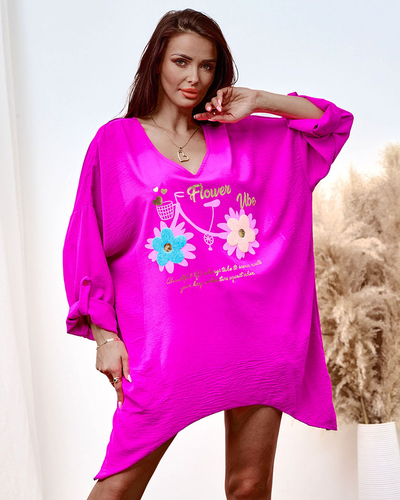 Royalfashion Longer Damen Print Bluse