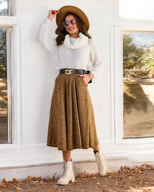 Royalfashion Жіноча міді-спідниця