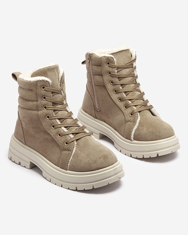 Isolierte Trapper-Stiefel für Damen in brauner Farbe Tivica - Footwear