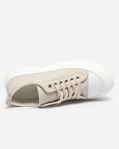 Graue Damen-Sneaker auf höherer Sohle Mytiko - Footwear