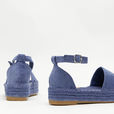 Blaue Damen Plateausandalen Sitra - Footwear