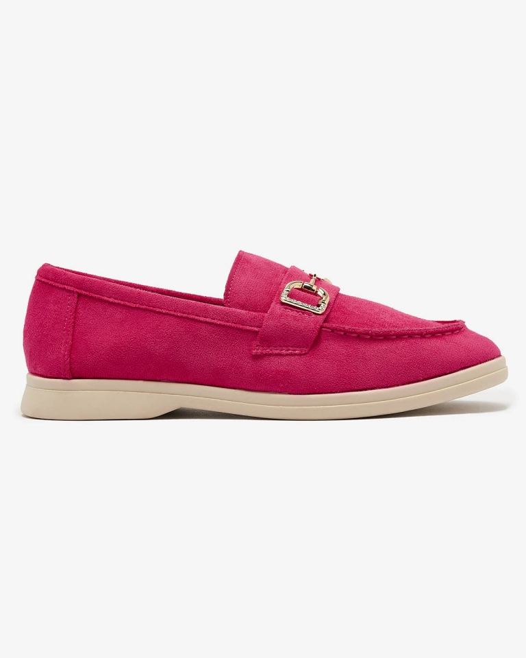Fuchsia Damen Mokassins mit Goldverzierung Neterri - Footwear