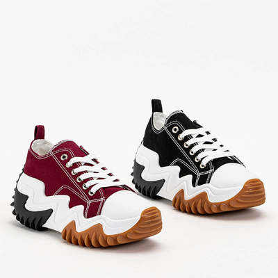 Жіноче спортивне взуття в бордовому кольорі Wenova