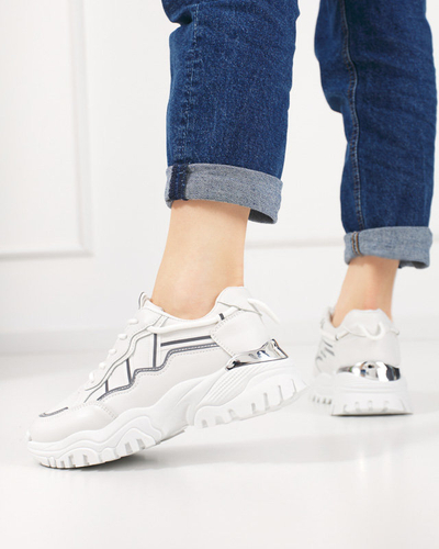 OUTLET Weiße Sportschuhe für Damen Jenirso Sneaker - Schuhe