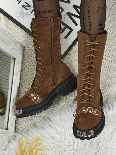 Royalfashion Damen Stiefeletten Werces zum Schnüren