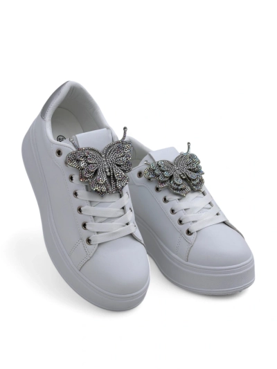 Royalfashion Damen Plattform Sneakers mit Butterfly Obellay
