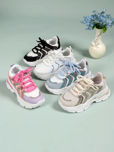 Royalfashion Damen Sportliche Plateau Sneakers Angello