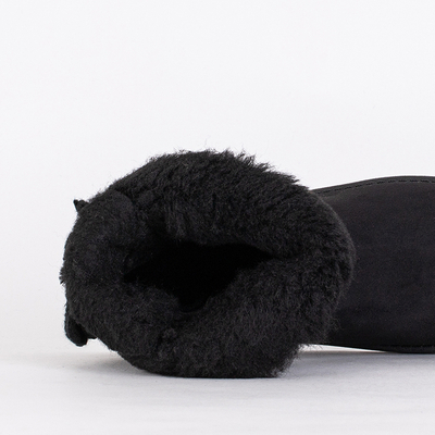 Damenstiefeletten Aurelia in Schwarz mit flachem Absatz