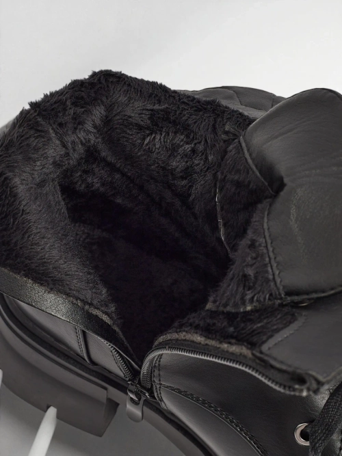 Еко шкіряні шнуровані ботільйони жіночі Nomelira